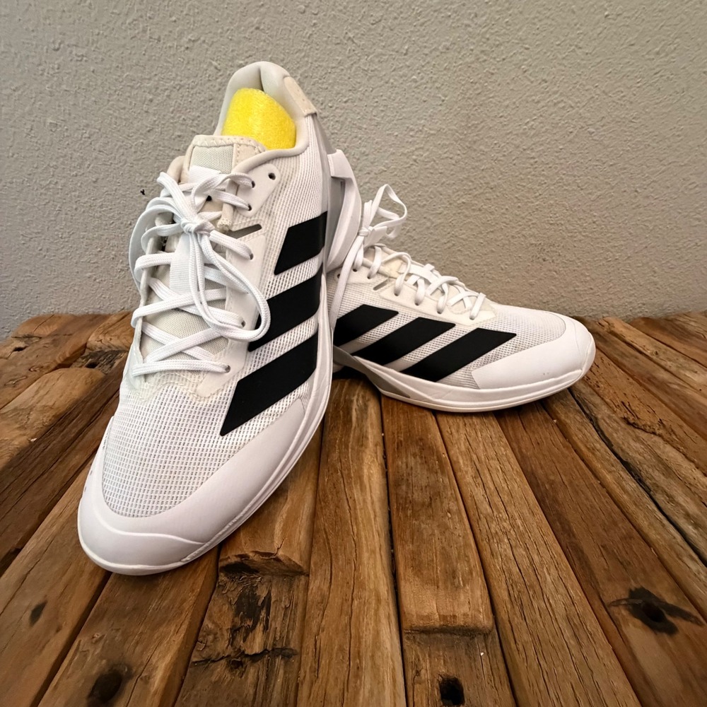 Adidas Adizero Ubersonic 4 Size 10.5 White Black Tennis Shoes IE1376